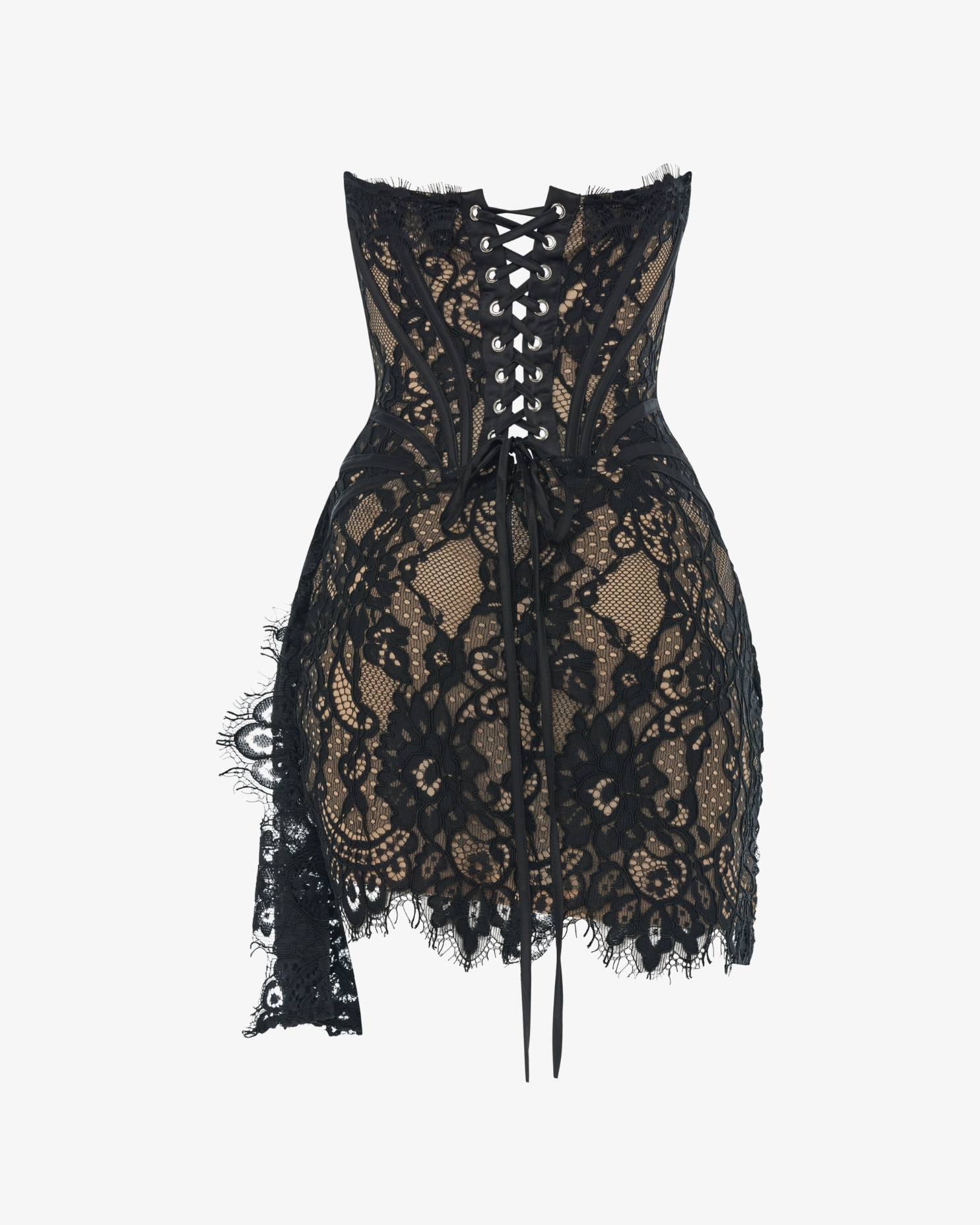 The lace corset mini dress