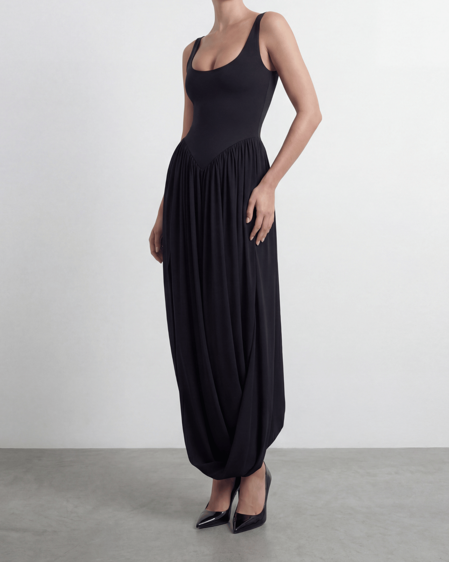 The Sculpt Drape Maxi Dress
