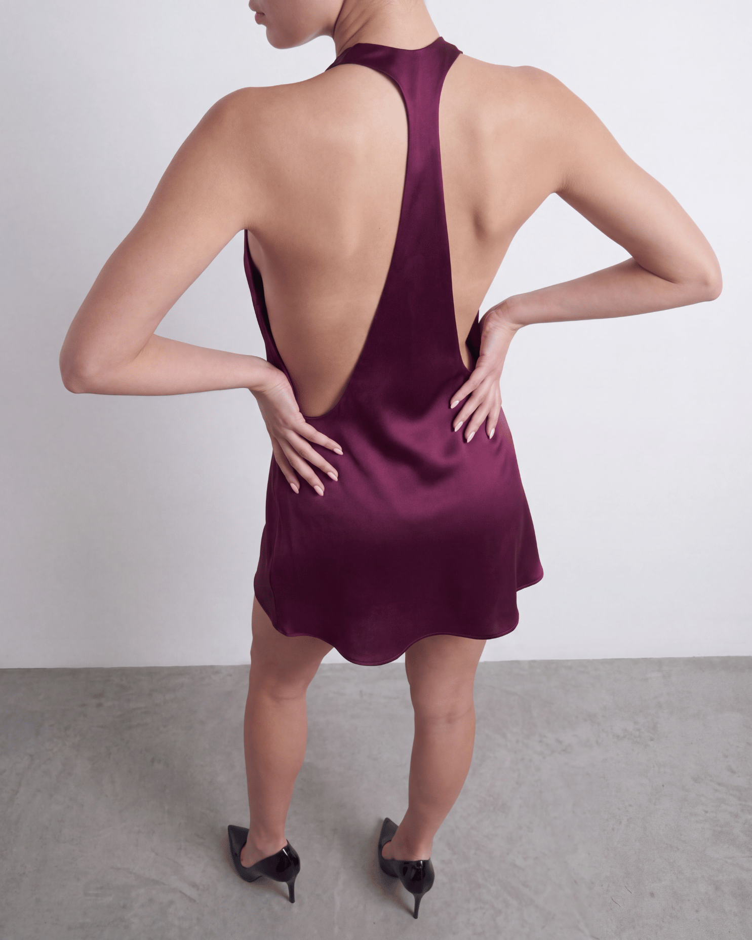 The Deep Plunge Mini Dress