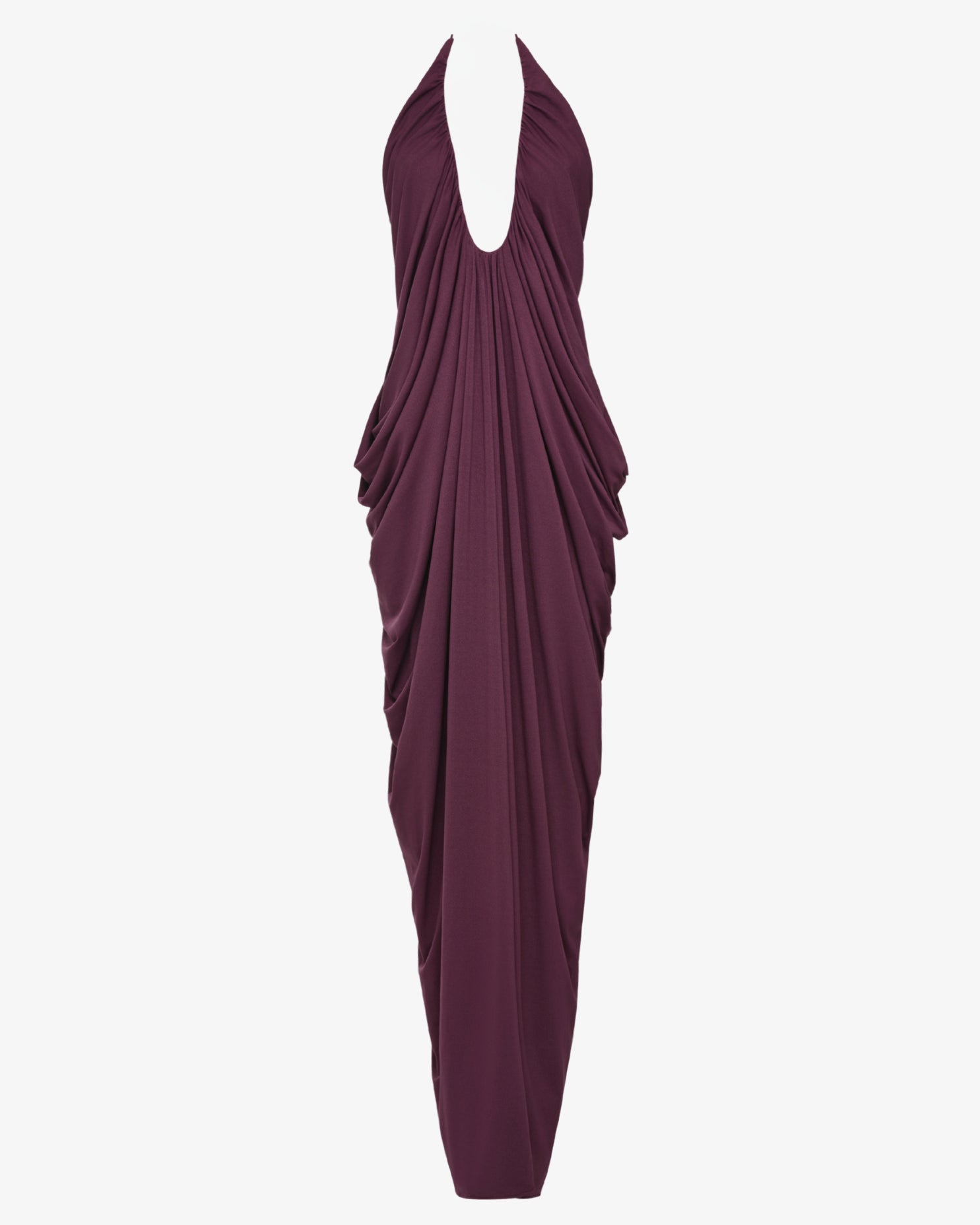 The Draped Halter Gown