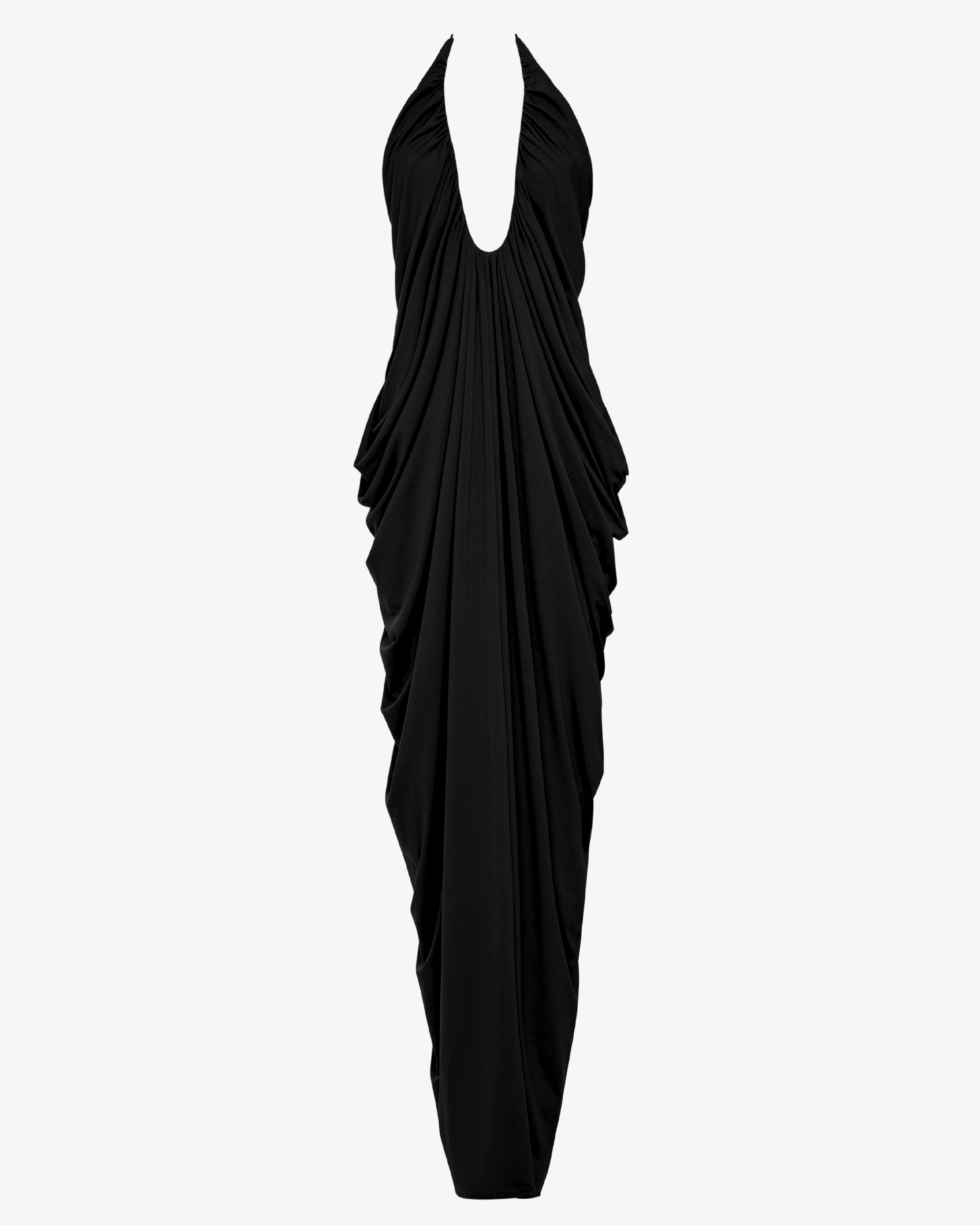 The Draped Halter Gown