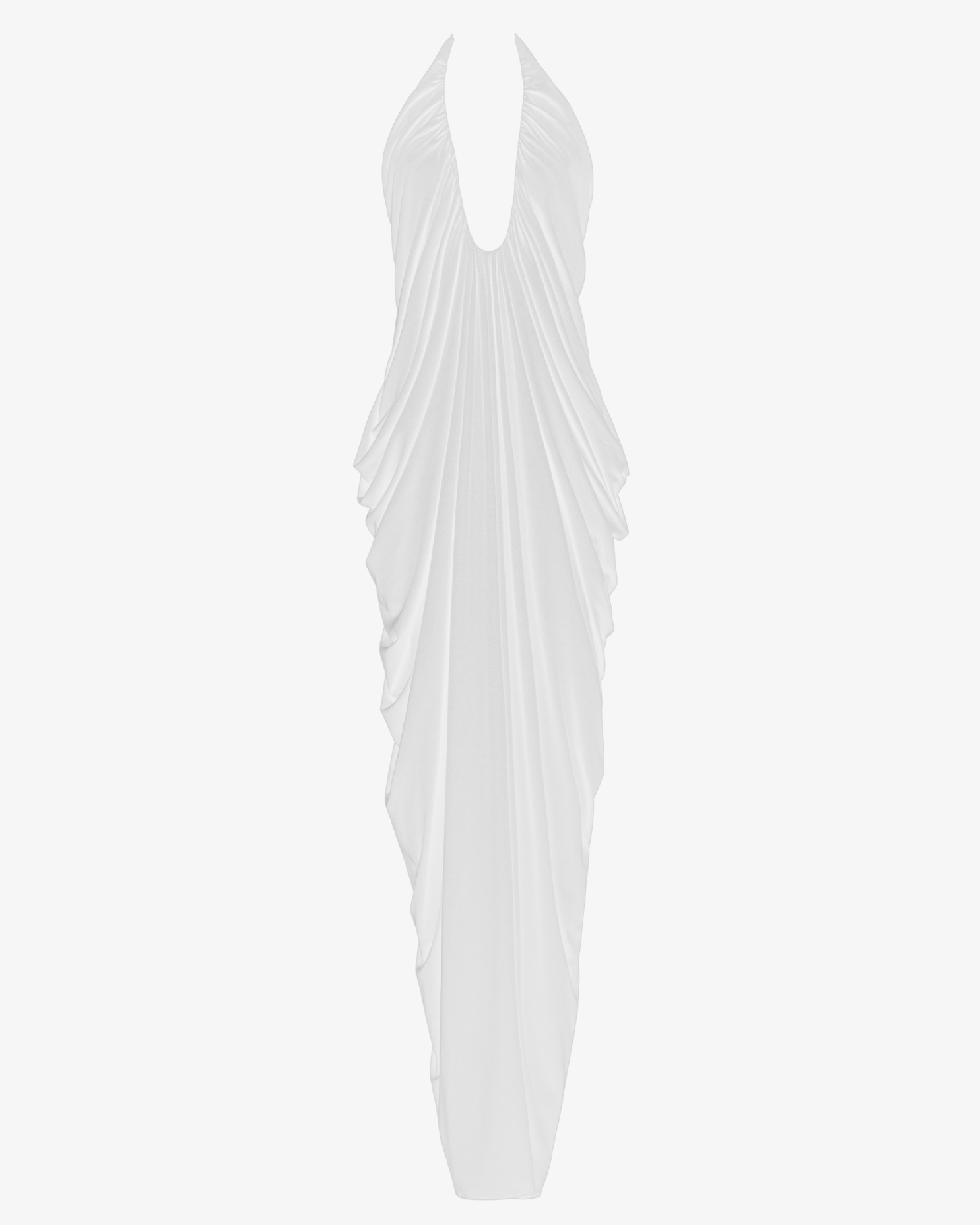 The Draped Halter Gown