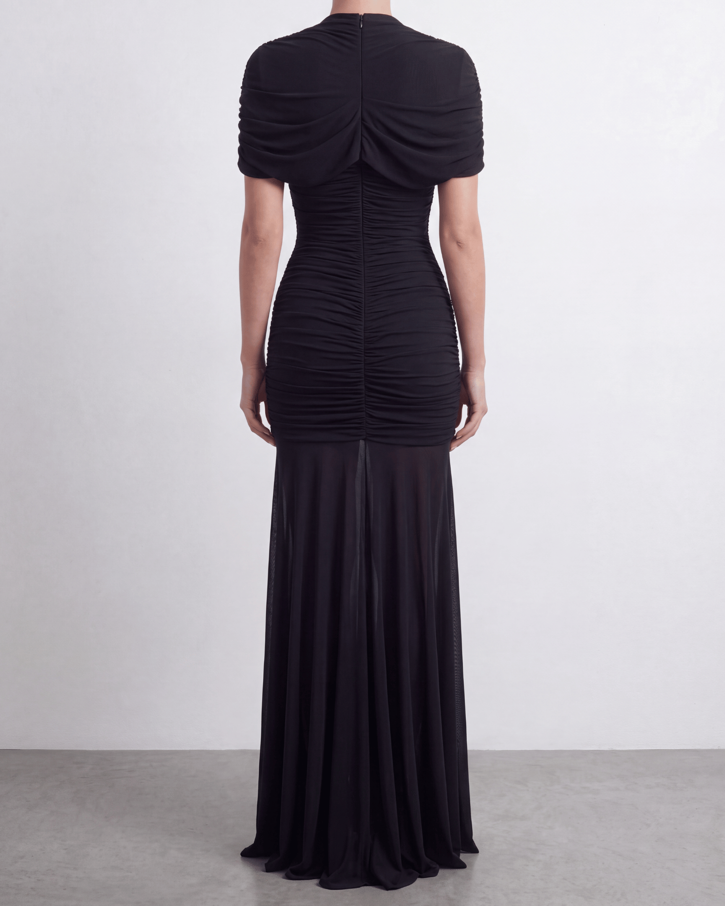The Draped Shoulder Gown