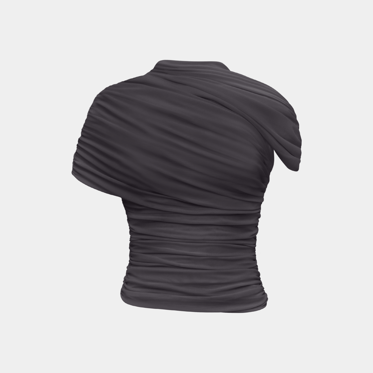 【美品】Theory Crushed Satin SL V Drape Top Crushed Satin Cowl Neck Top | Theory