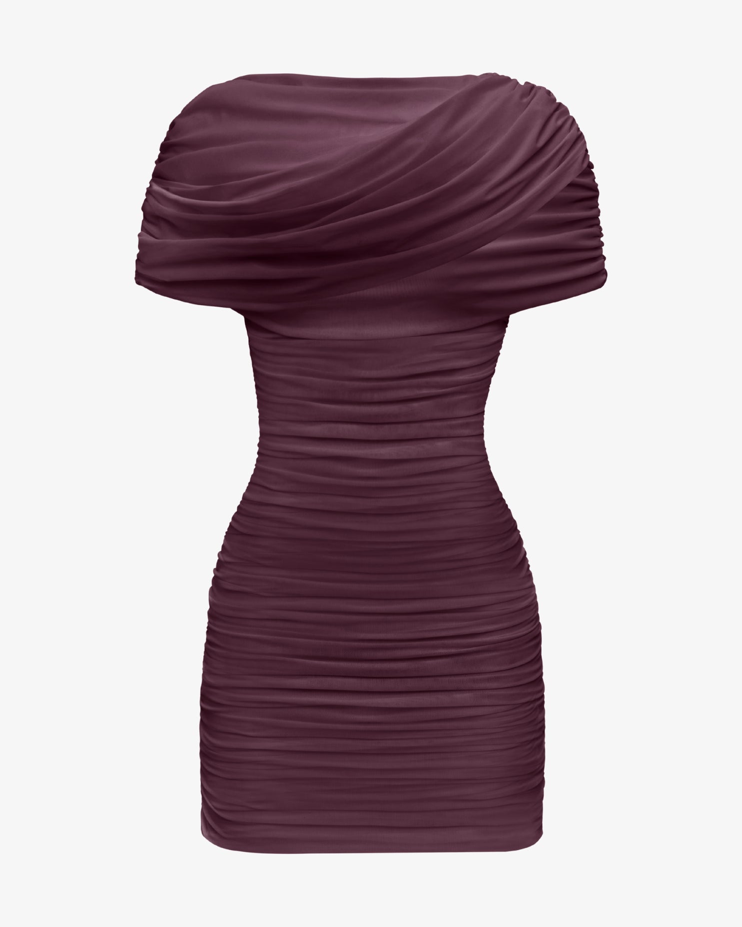 The Draped Shoulder Mini Dress
