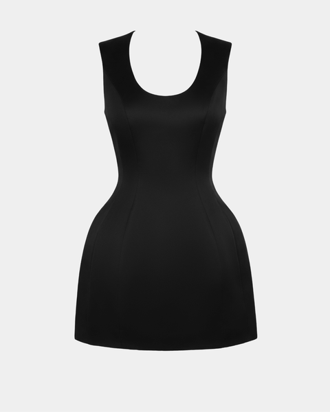 blue dress for baby girl The Structured A-Line Mini Dress