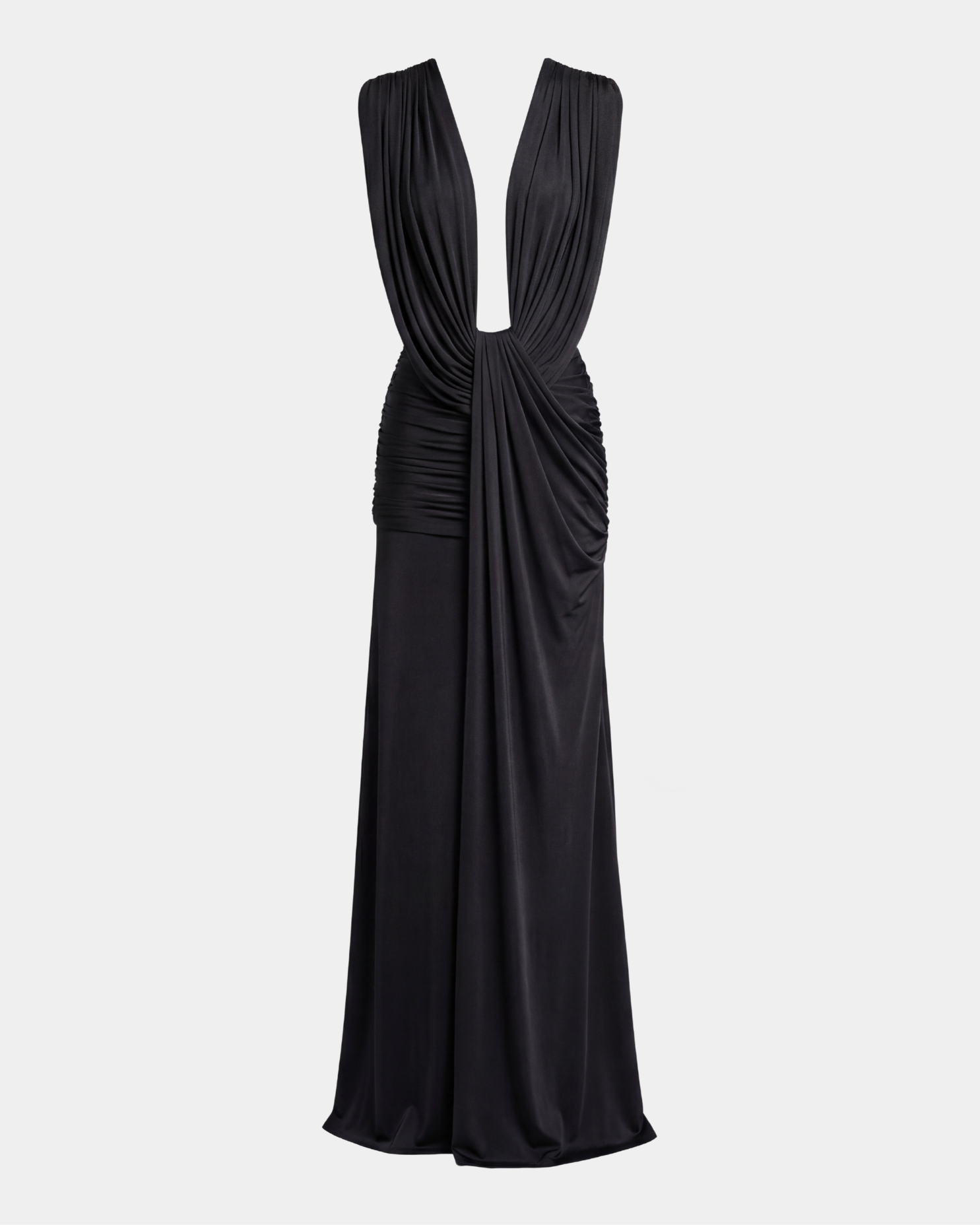 The Plunge Drape Gown