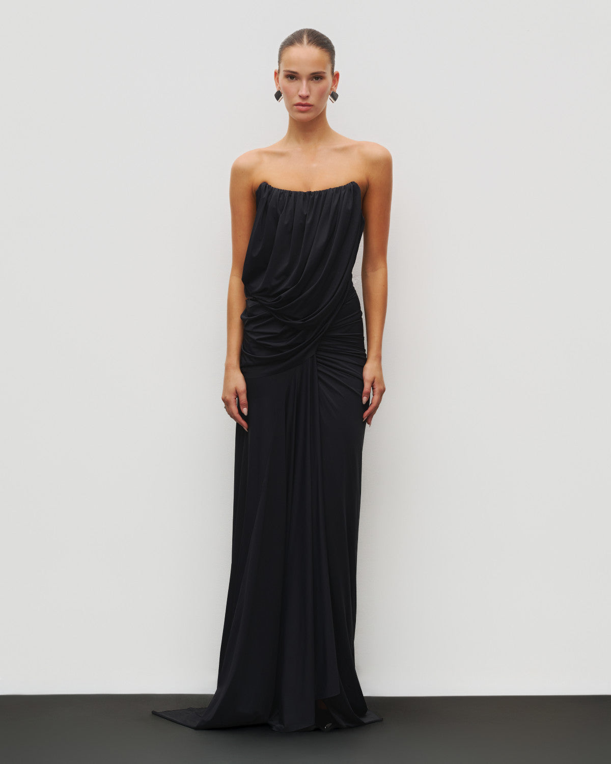 The Gathered Drape Gown