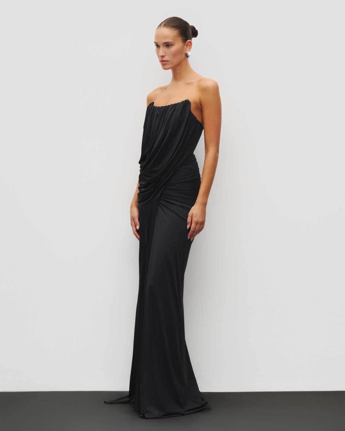 The Gathered Drape Gown