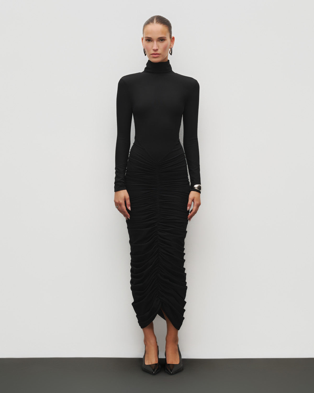 The Ruched Maxi Dress