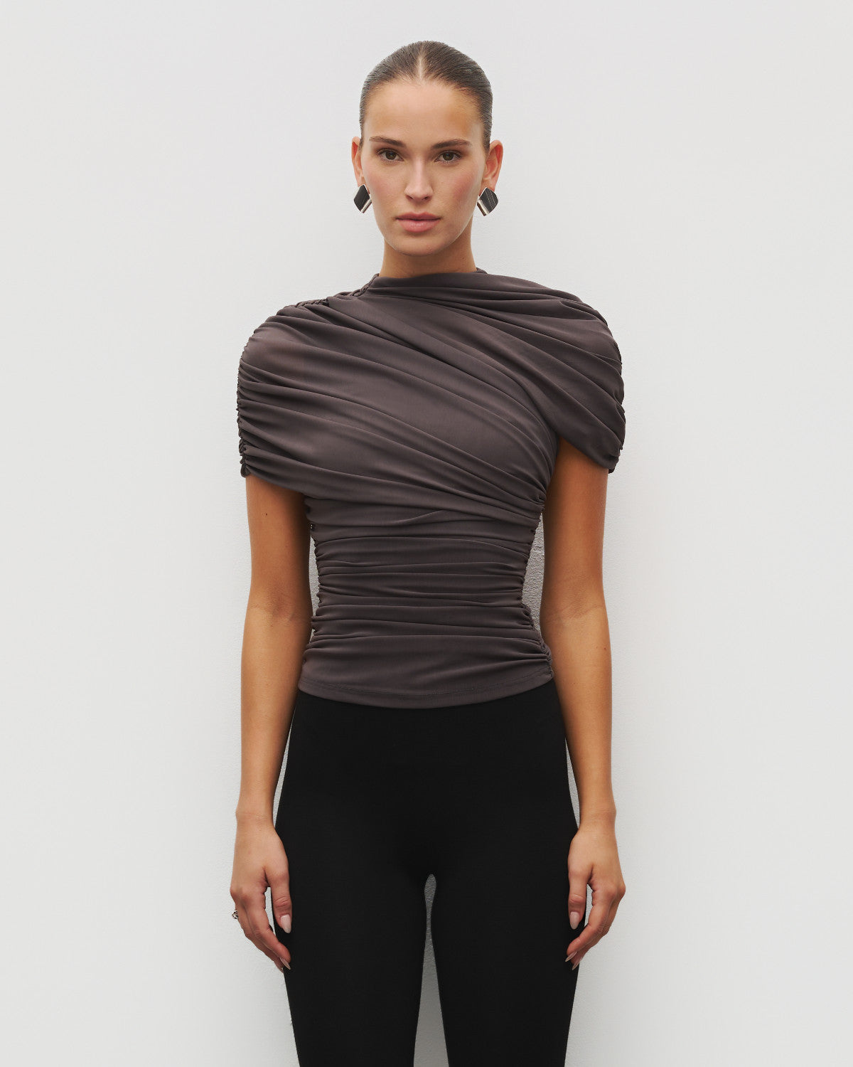 The Draped Shoulder Top