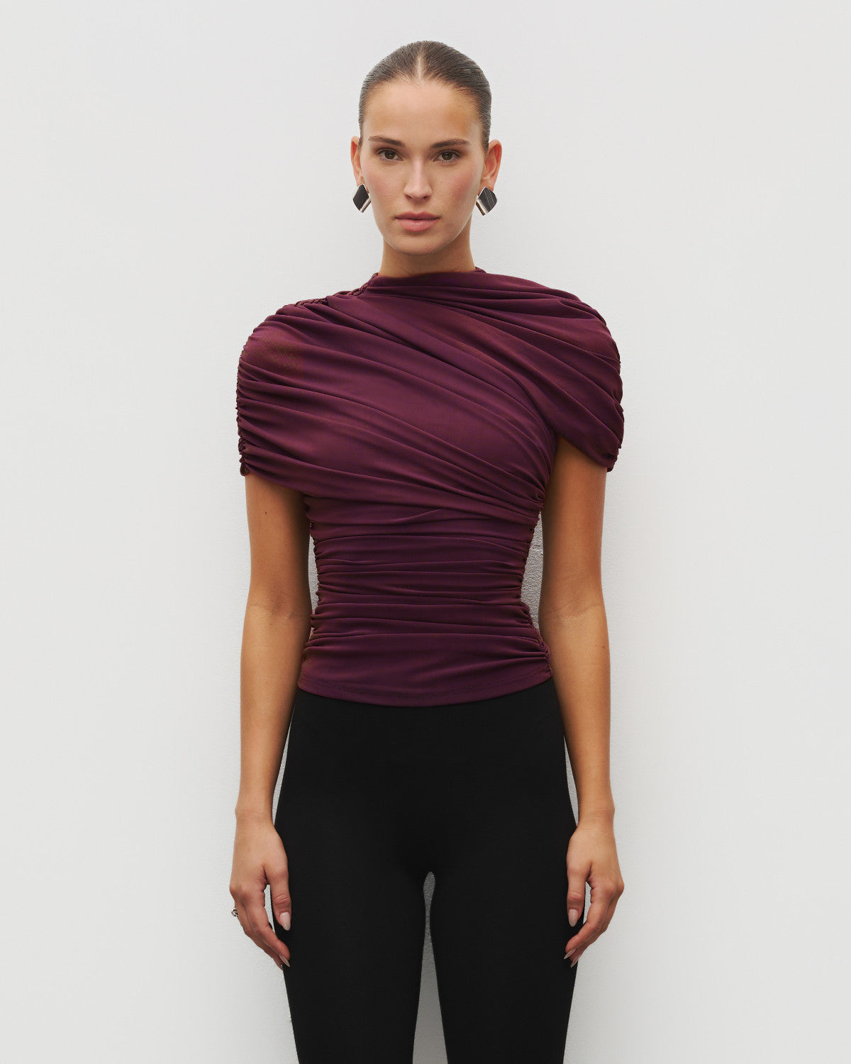 The Draped Shoulder Top