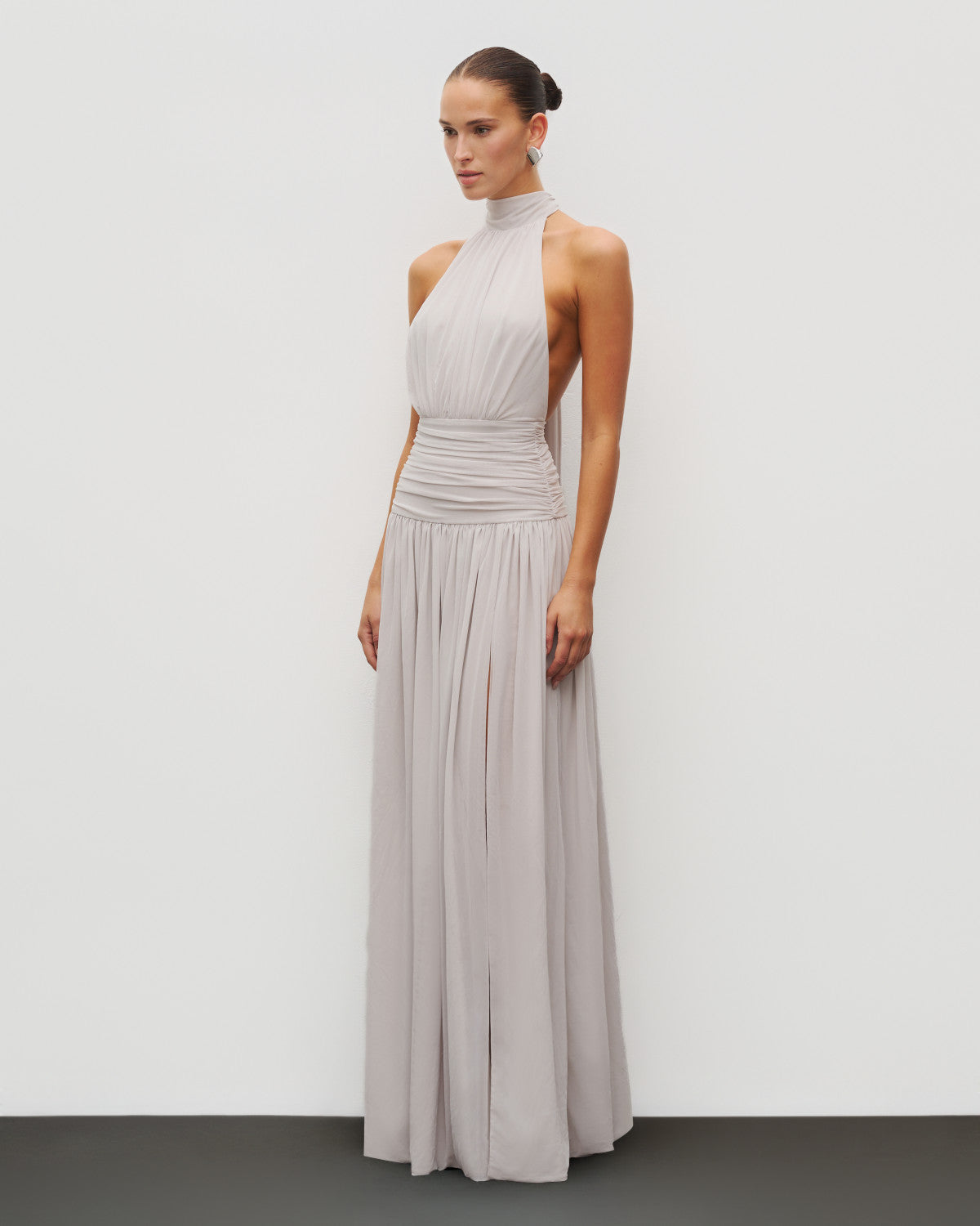 The Halter Slit Gown