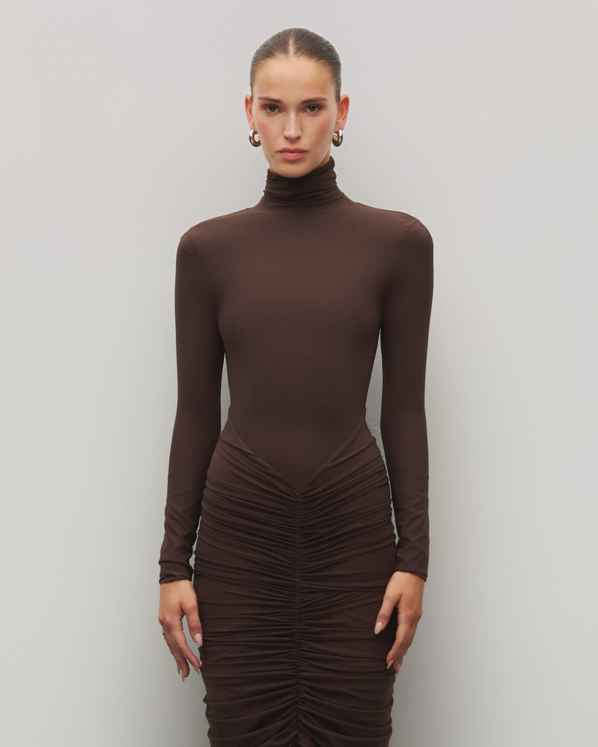 The Ruched Maxi Dress