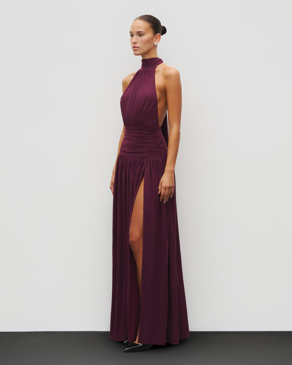 The Halter Slit Gown