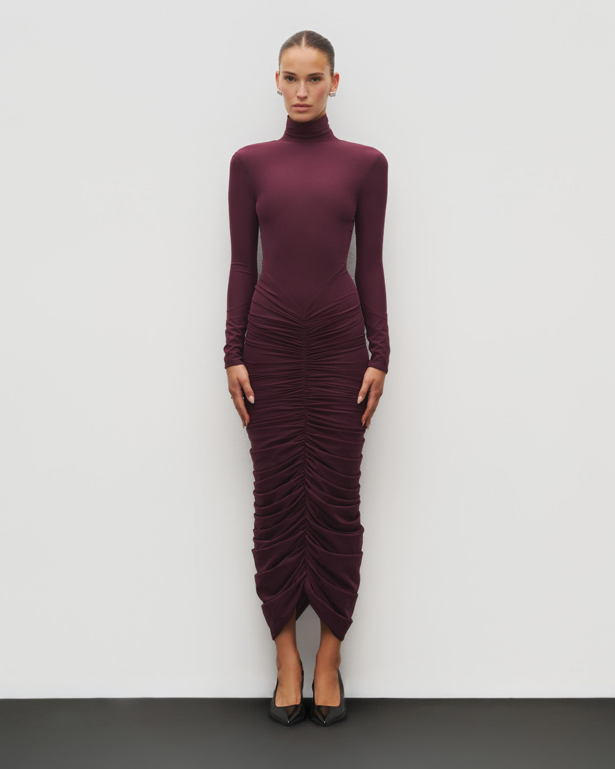 The Ruched Maxi Dress