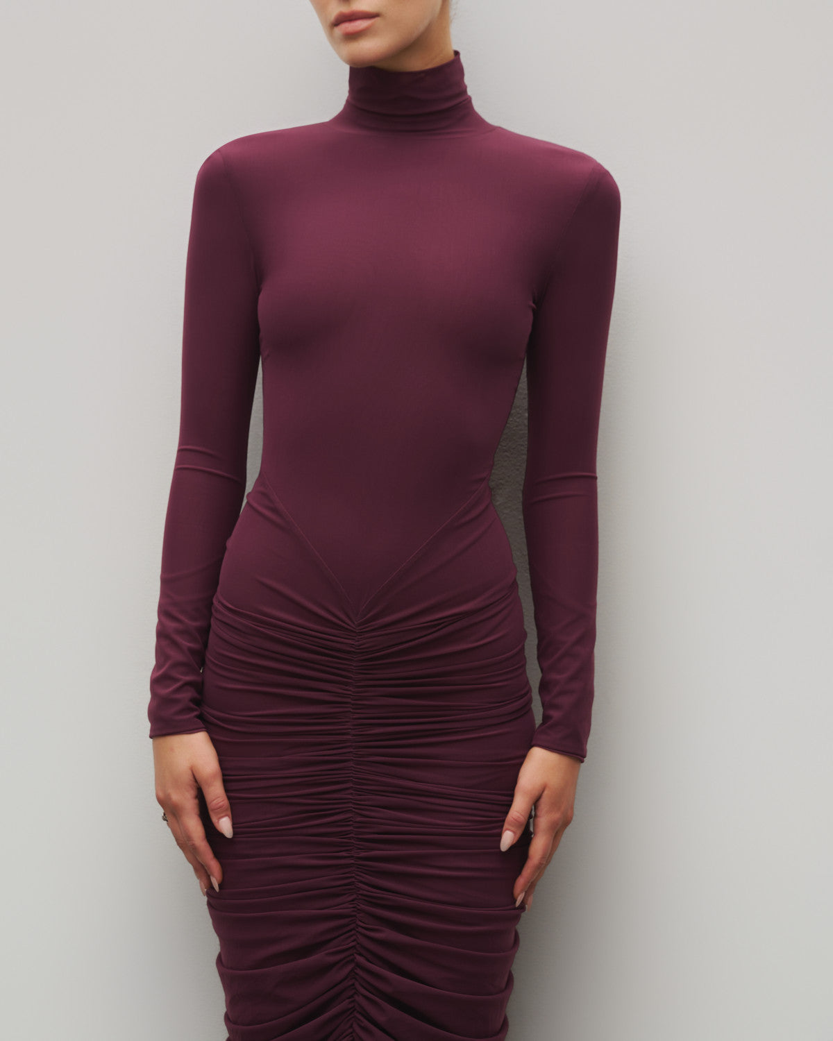 The Ruched Maxi Dress