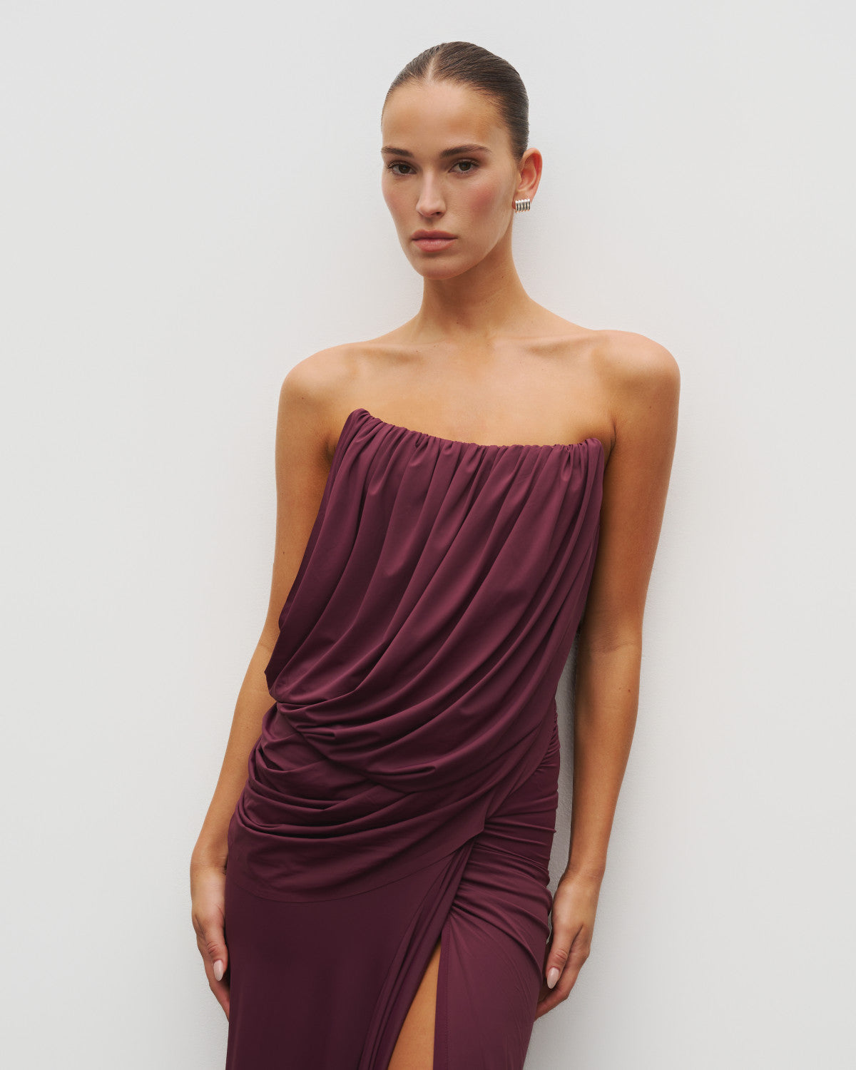 The Gathered Drape Gown