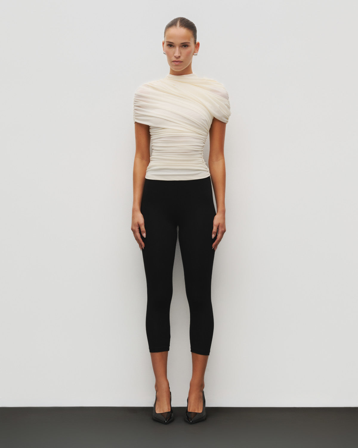 The Draped Shoulder Top - HEIRESS BEVERLY HILLS