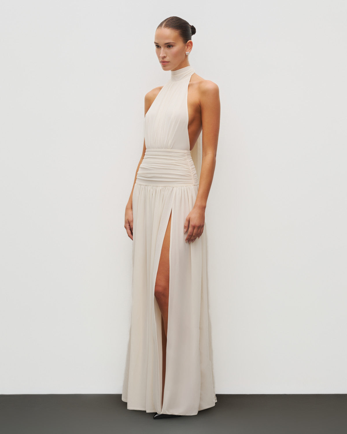 The Halter Slit Gown