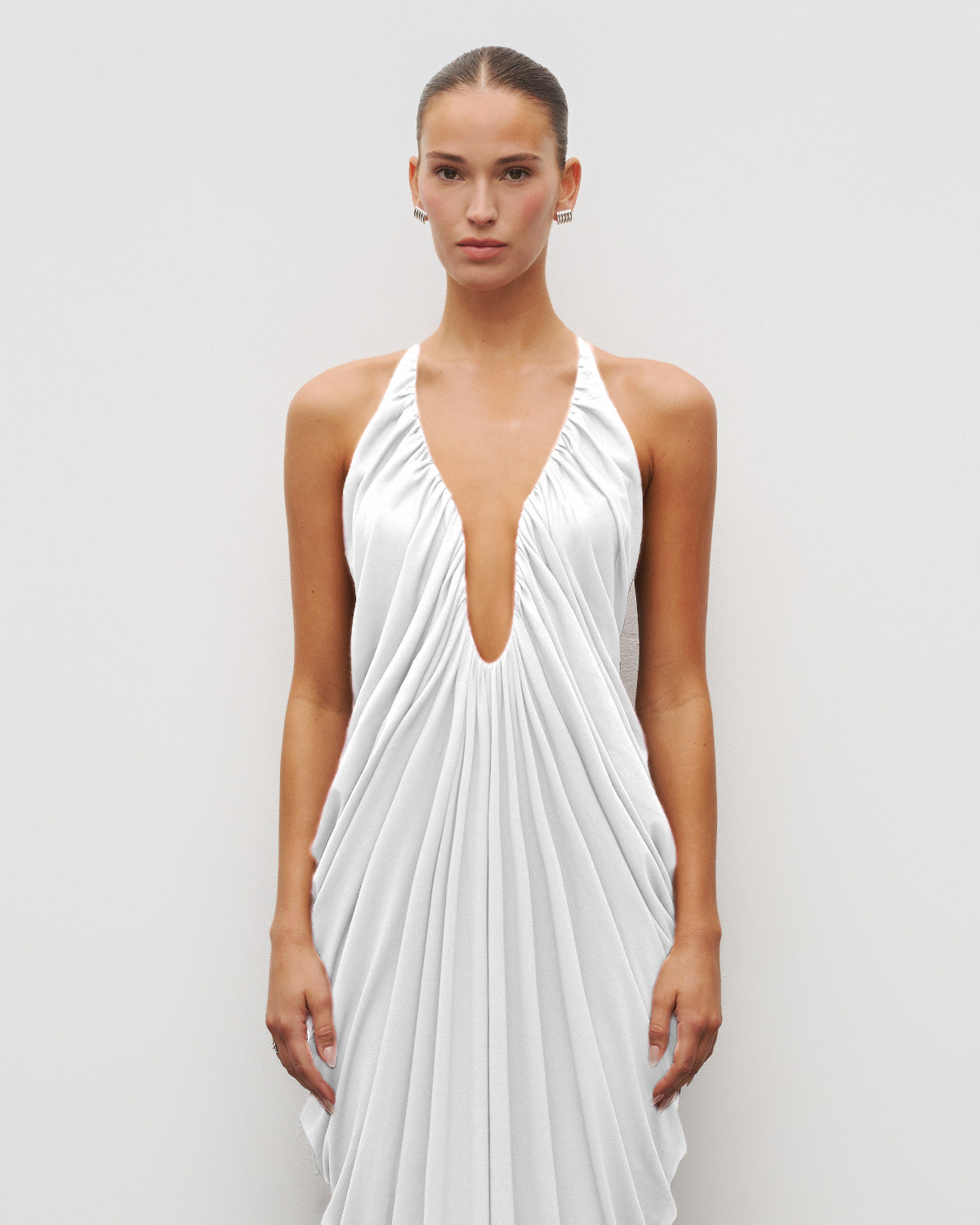 The Draped Halter Gown