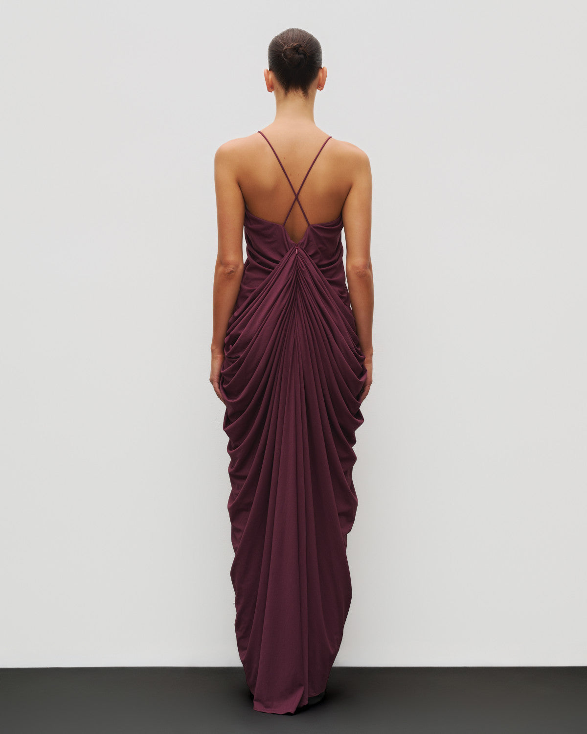 The Draped Halter Gown