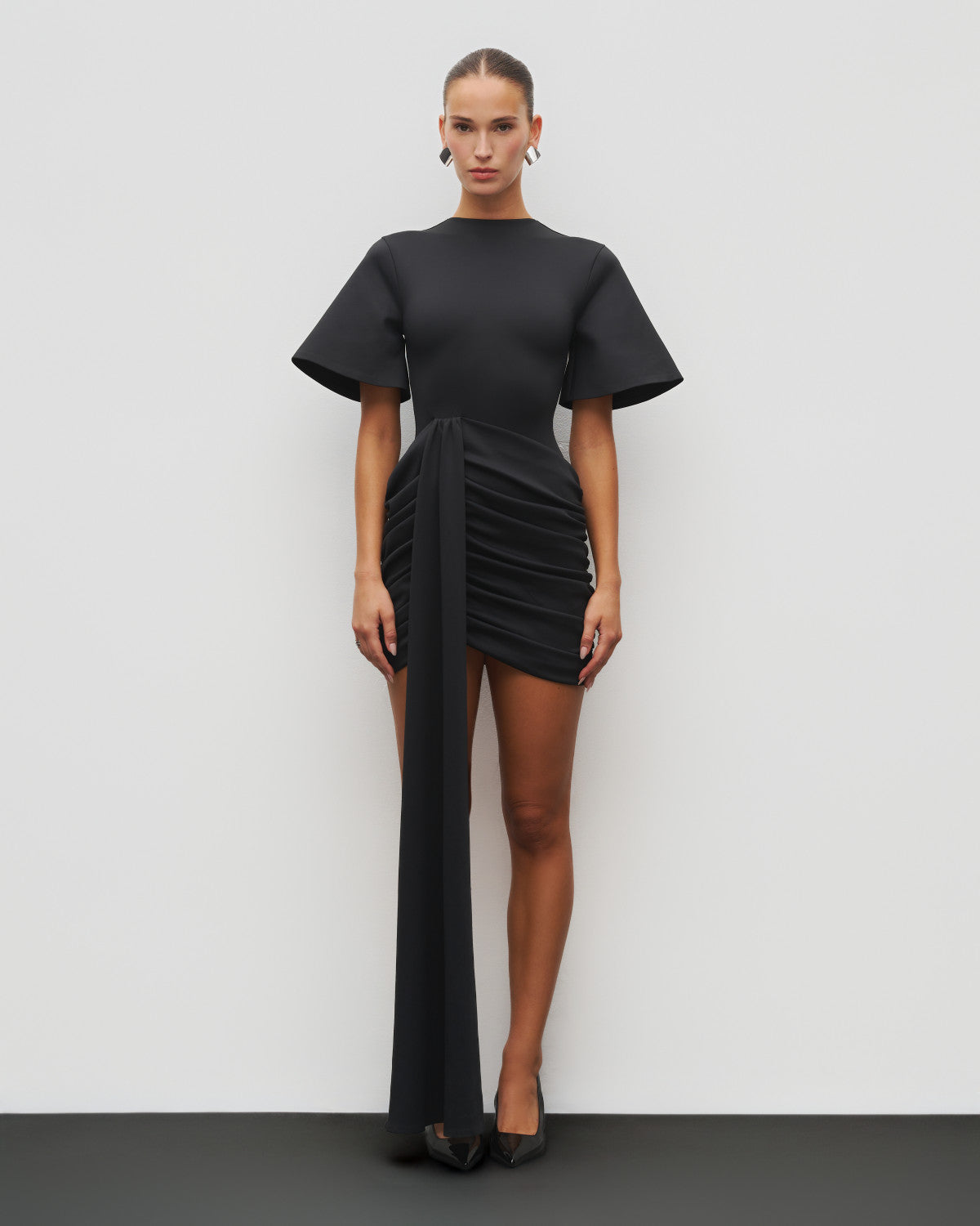 The Draped T-Shirt Mini Dress