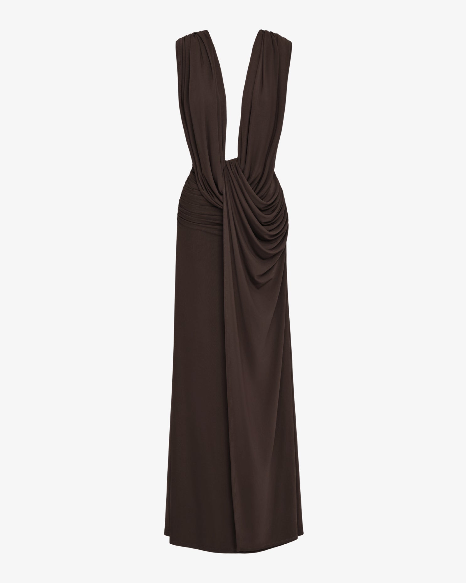 The Plunge Drape Gown