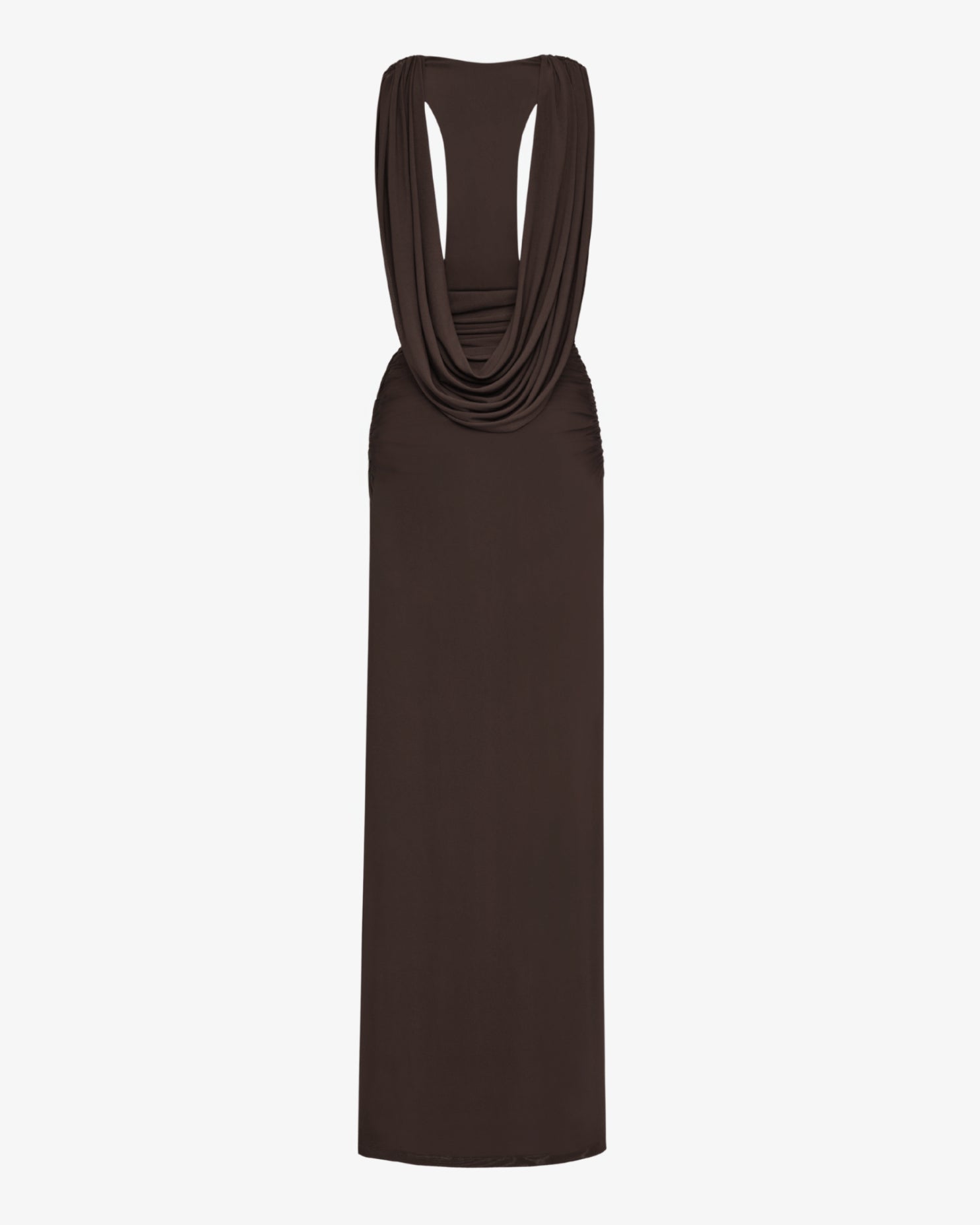 The Plunge Drape Gown