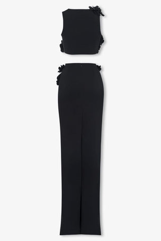 Black petal maxi skirt - HEIRESS BEVERLY HILLS