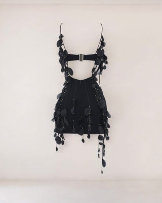 Black petal mini dress - HEIRESS BEVERLY HILLS