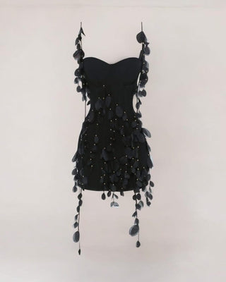 Black petal mini dress - HEIRESS BEVERLY HILLS