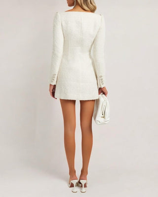 White tweed blazer dress - HEIRESS BEVERLY HILLS